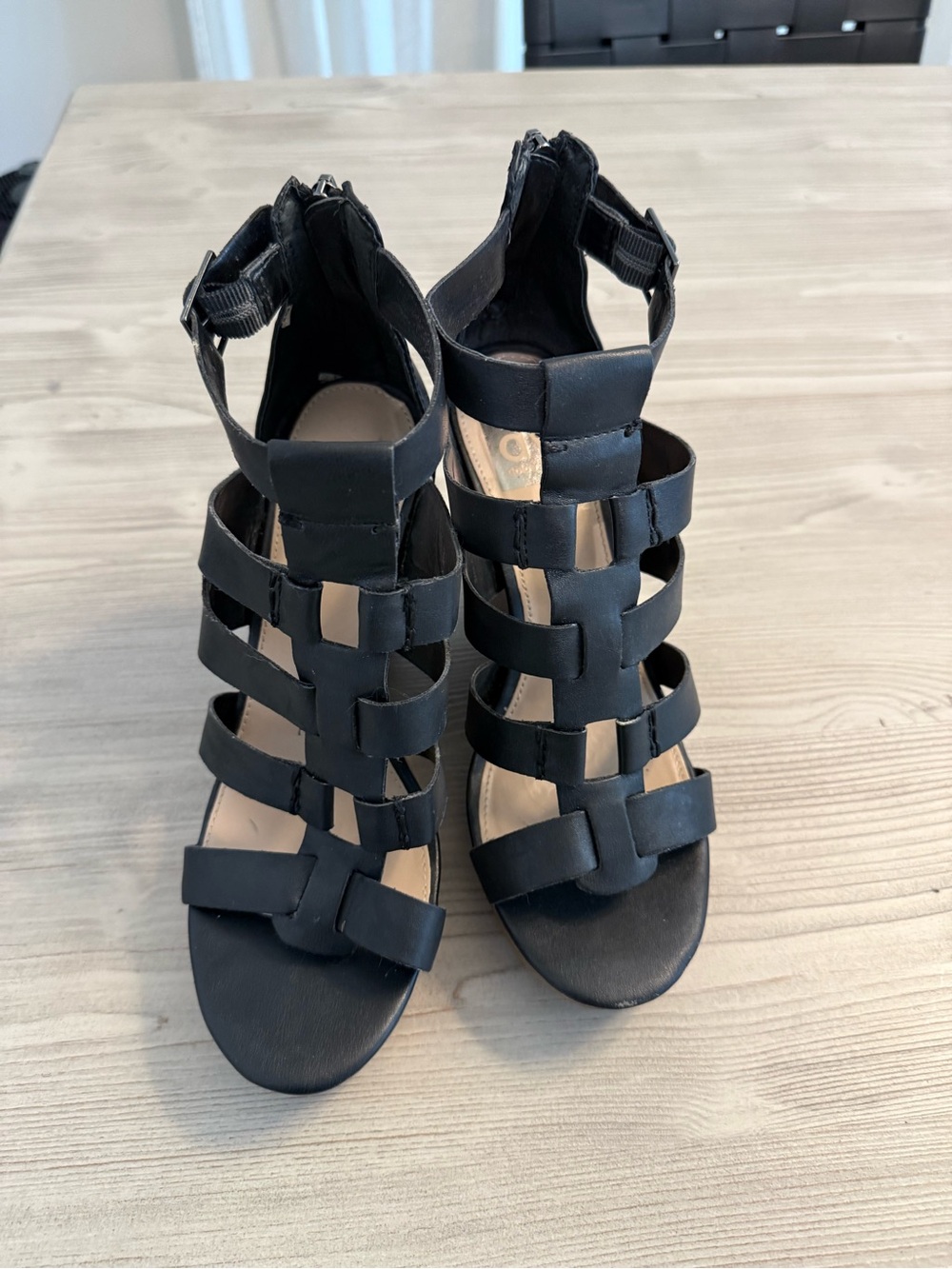 Dolce Vita Black Strappy Gladiator Heels